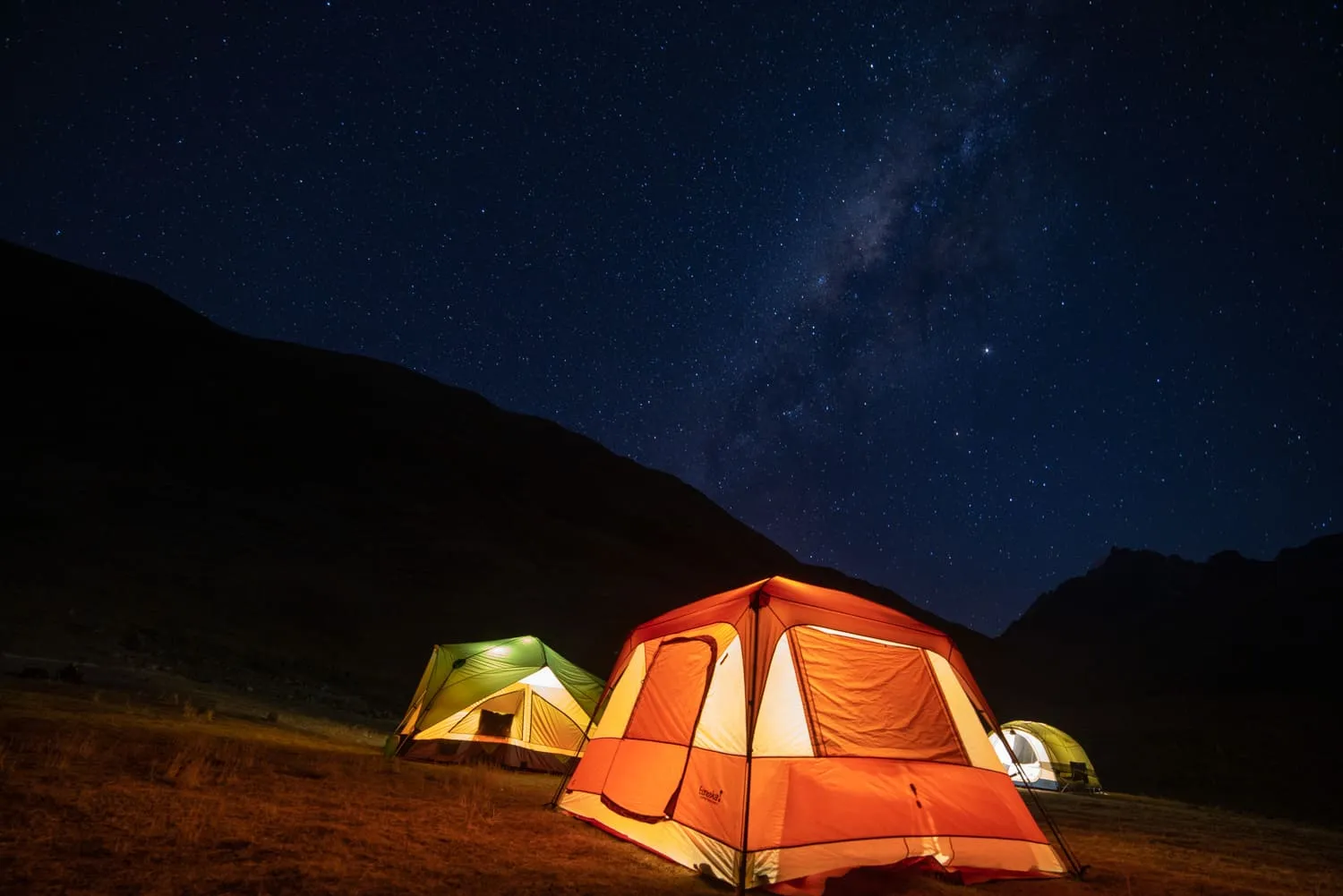 REI Kingdom 6 tent in the Andes